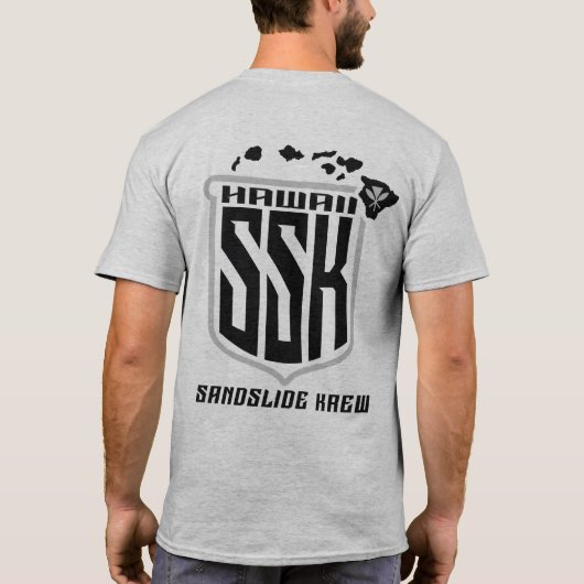 チームTシャツ (黒と銀) Tシャツ (裏面)