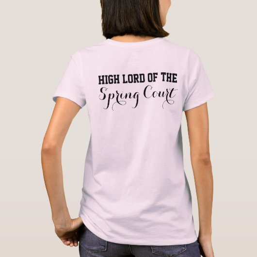 チームTamlin ACOTAR Tシャツ (裏面)