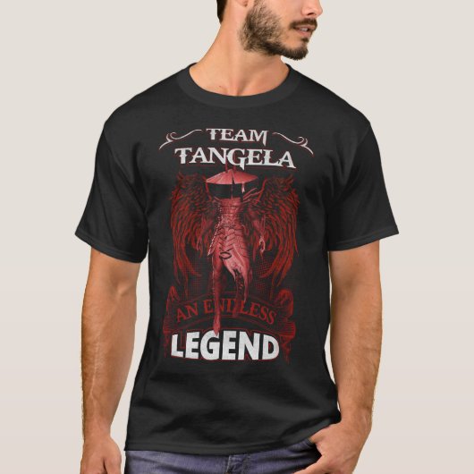 チームTANGELA – 無限の伝説 Tシャツ (正面)