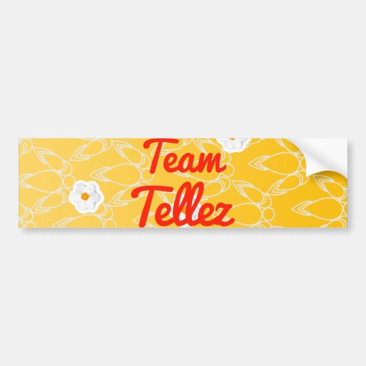 チームTellez バンパーステッカー (正面)