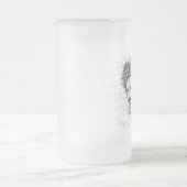 チームTeslaの空電の毛 フロストグラスビールジョッキ (中央)