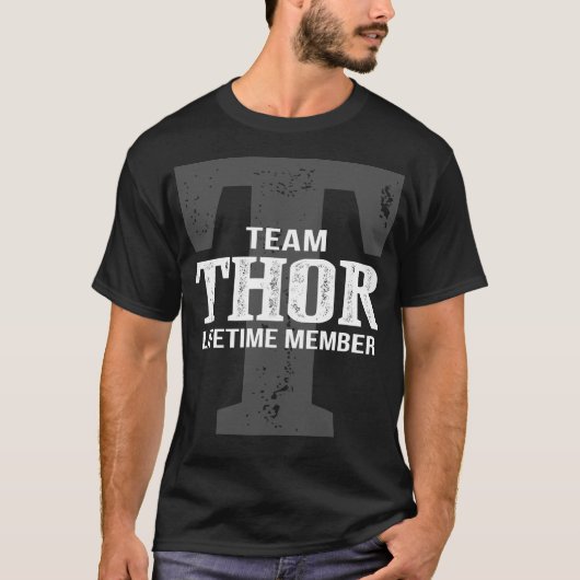 チームTHORライフタイムメンバー Tシャツ (正面)