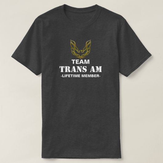 チームTRANS AM Tシャツ (デザイン正面)