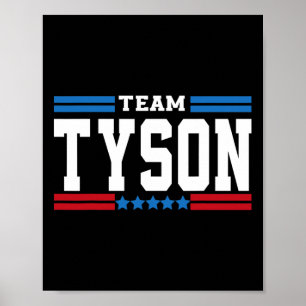 チームTysonライフタイムメンバーファミリー姓Tyson ポスター