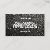 チームUSAスポーツブラック&金ゴールドピッツバーグサッカー 名刺 (裏面)