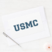 チームUSMC 長方形シール (封筒)