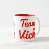 チームVick ツートーンマグカップ (正面右)