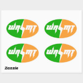 チームWAMTサンダーロゴシール 楕円形シール (シート)