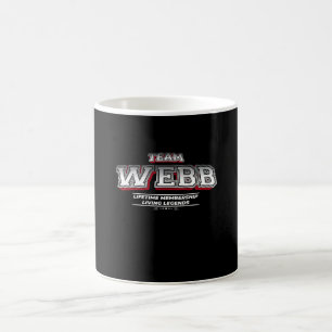 チームWEBBファミリ姓のメンバ コーヒーマグカップ