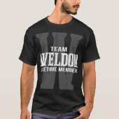 チームWELDONライフタイムメンバー Tシャツ (正面)