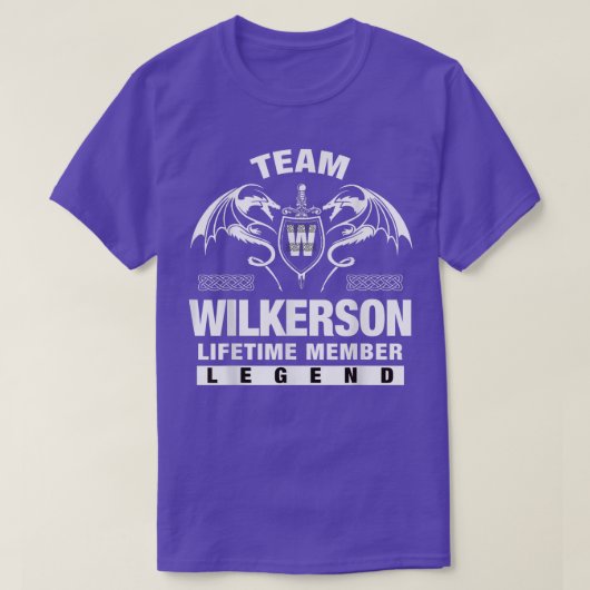 チームWILKERSON生涯会員ギフト Tシャツ (デザイン正面)
