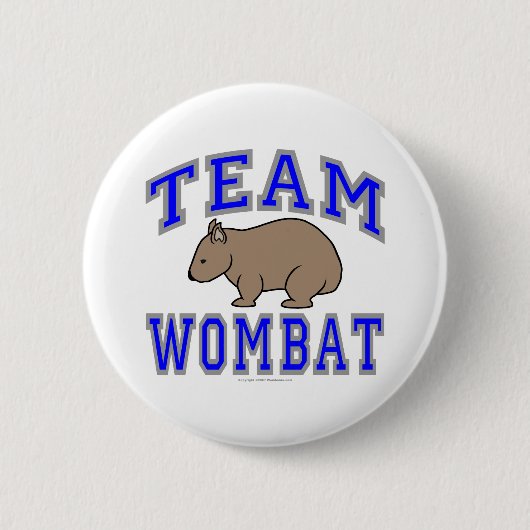 チームWombat II 缶バッジ (正面)