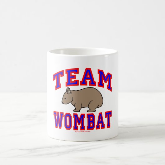 チームWombat VI コーヒーマグカップ (中央)