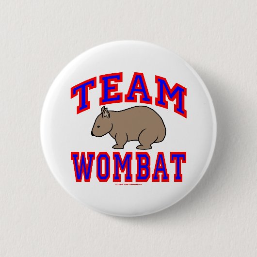 チームWombat VI 缶バッジ (正面)