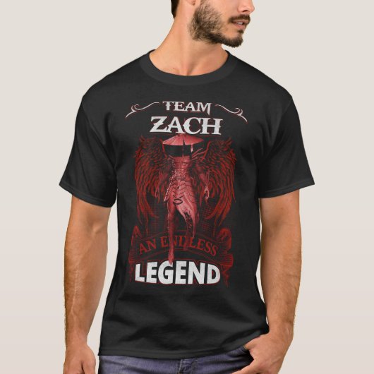 チームZACH – 無限の伝説 Tシャツ (正面)