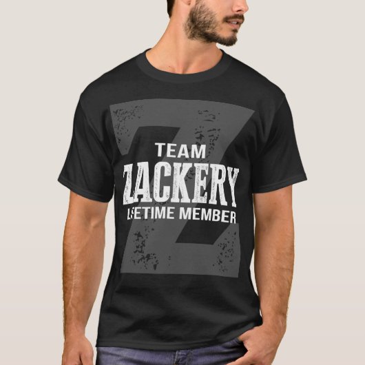 チームZACKERY終身会員 Tシャツ (正面)