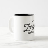 チームZaniyahライフタイムメンバパーソナライズされたー名 ツートーンマグカップ (正面左)