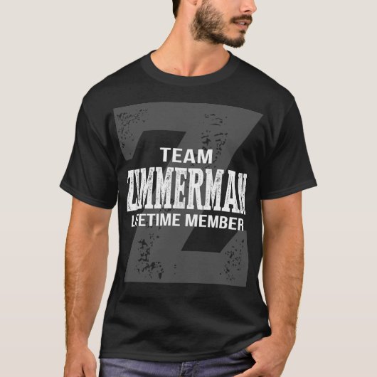 チームZIMMERMAN終身会員 Tシャツ (正面)