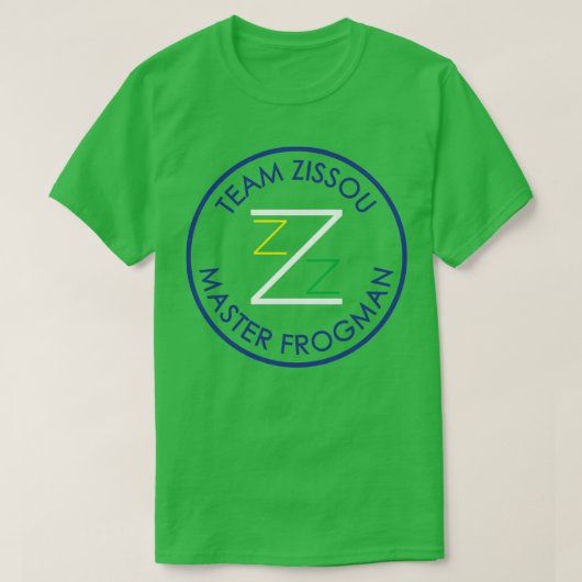 チームZissouマスターFrogman Tシャツ (デザイン正面)