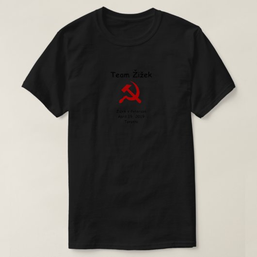 チームZizek Tシャツ (デザイン正面)