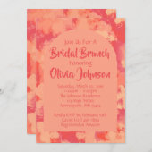 チーリーレッドガーデンブライダルシャワーブランチ招待状 招待状 (正面/裏面)