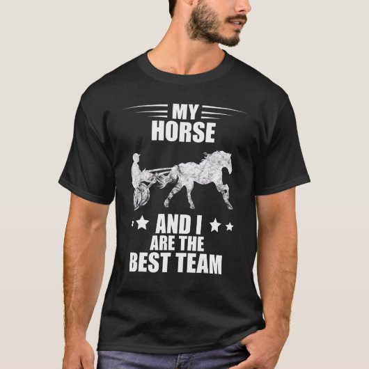チー最高のム競馬馬馬トロッティングハーネス Tシャツ (正面)