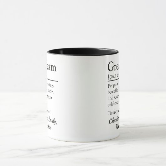 チー素晴らしム – 共同パーソナライズされたワーカーの評価 マグカップ (中央)