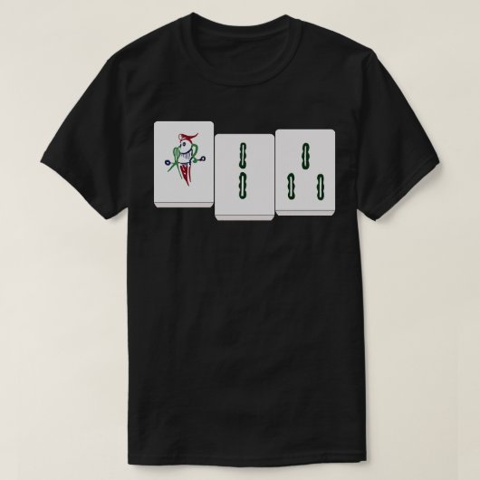 チー麻雀 Tシャツ (デザイン正面)