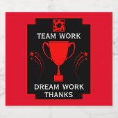 チ企業のー感謝していム スパークリングワインラベル (シングルラベル)