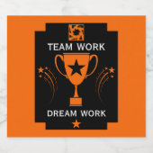 チ企業のー感謝していム スパークリングワインラベル (シングルラベル)