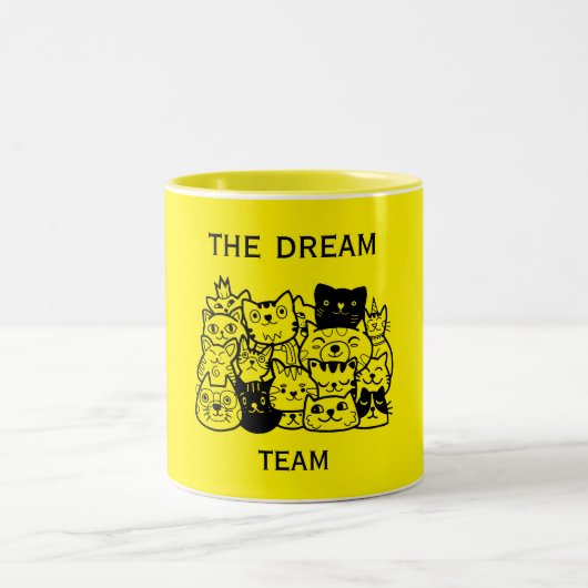 チ企業のー感謝していム ツートーンマグカップ (中央)