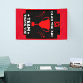 チ企業のー感謝していム 横断幕 (トレードショー)