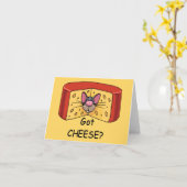 チ得ーズ？ノーテカード カード (黄色い花)