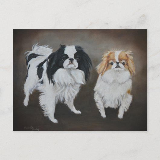 チ日本のンズドッグアートハガキ ポストカード (正面)