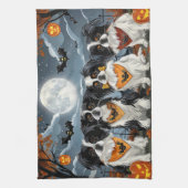 チ日本のンハロウィン不気味 キッチンタオル (縦)