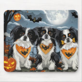 チ日本のンハロウィン不気味 マウスパッド (正面)