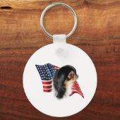 チ日本のン国旗 キーホルダー (正面)