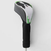 チ日本のン·ピ絵画ピーズ-オリジナル·ドッグ·アート ゴルフヘッドカバー (アングル)