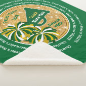 チ最高のアリーダーの名前、応援が贈り物をコーチ シェルパブランケット (3/4)