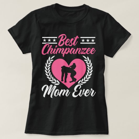 チ最高のンパニーママEver Chimp Monkey Lover Ape Mo Tシャツ (デザイン正面)
