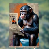 チ王室のンプ威厳のある玉座 – リアリスティックポップ・アートのアート アクリルサイン (ニュートラル)