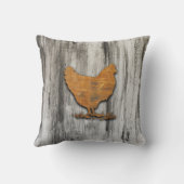 チ素朴キン（オレンジ） クッション (裏面)