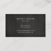 チ素朴ャルクボードのRooster sketchロゴ 名刺 (裏面)