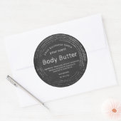 チ素朴ャルクボード体バター ラウンドシール (封筒)