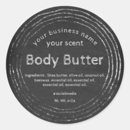 チ素朴ャルクボード体バター ラウンドシール