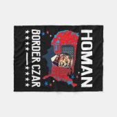 チ縁どャルトム・ホマン・トランプ総選長メガS フリースブランケット (正面(横))