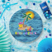 チ退職したックかわいいカラフル ペーパープレート (パーティー)