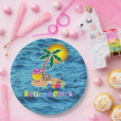 チ退職したックかわいいカラフル ペーパープレート (パーティー)