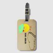 チ退職したック人気があるデザイン ラゲッジタグ (正面縦)