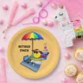 チ退職したック、カラフルとかわいい、紙プレート ペーパープレート (パーティー)